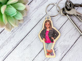 Personalised photo keyring