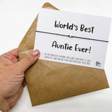 World's Best Auntie Ever wish bracelet