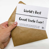 Wish Bracelet for World's Best Great Uncle