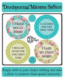 Developmental Journey Stickers - Bright Floral