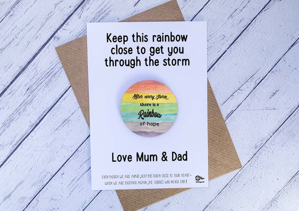 Wooden Token - Rainbow of Hope