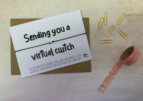 Wish bracelet - Sending you a virtual cwtch